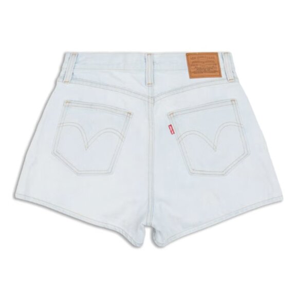 Levi's Wide Leg Mid Length Womens Shorts W31, Medium Wash - Picture 2 of 6